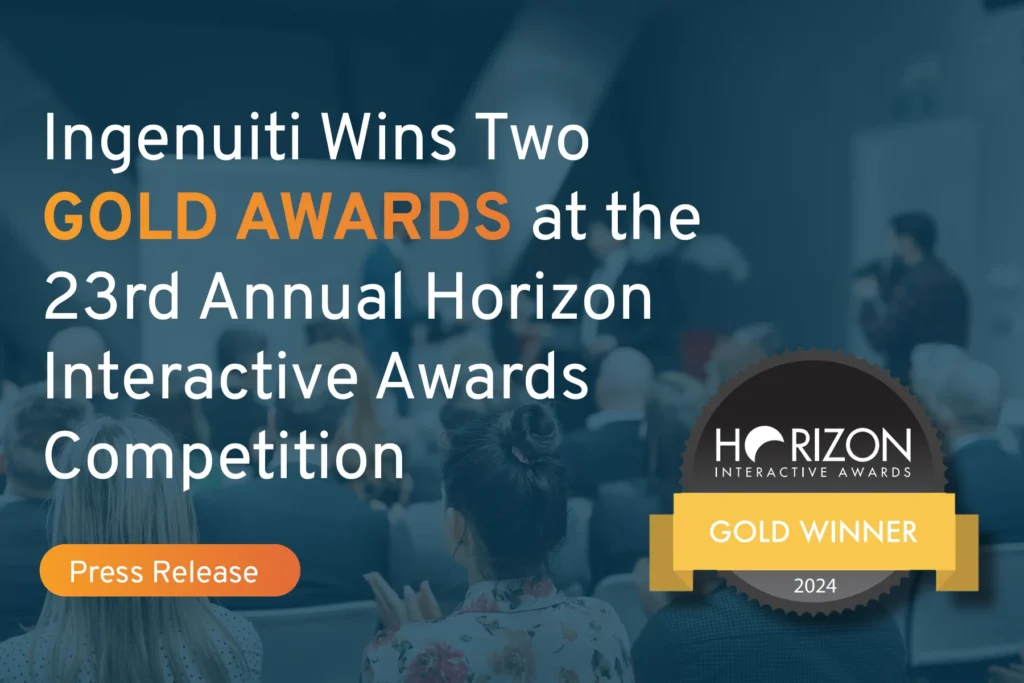 Ingenuiti wins gold at Horizon Interactive Awards